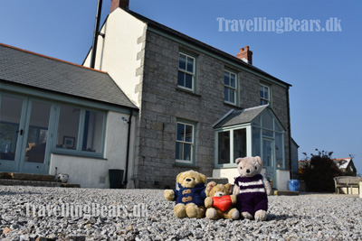 Travelling Bears at the B&B near Constantine, Cornwall